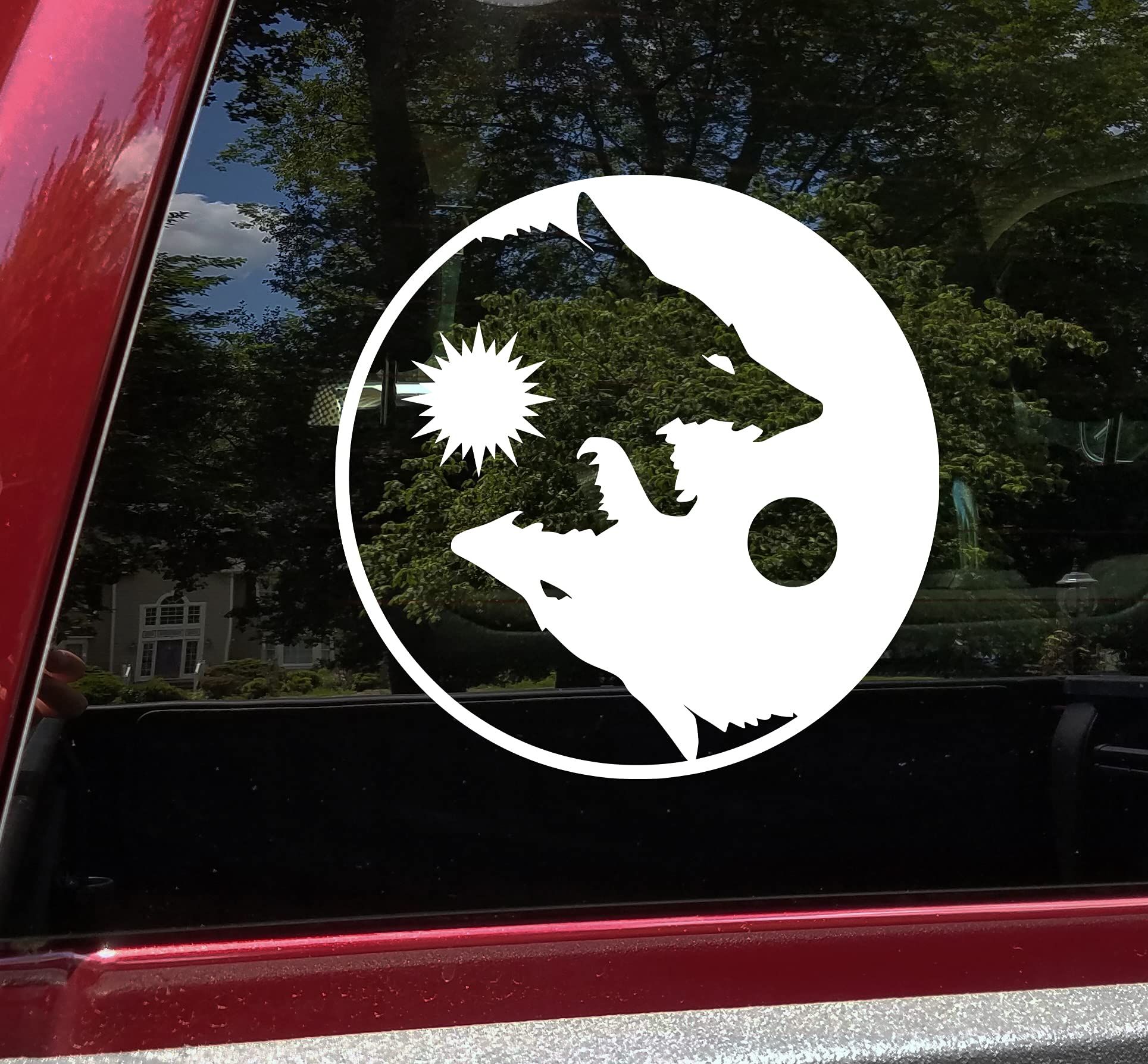 Amazon.com: Minglewood Trading Fenrir Skoll Hati Vinyl Decal
